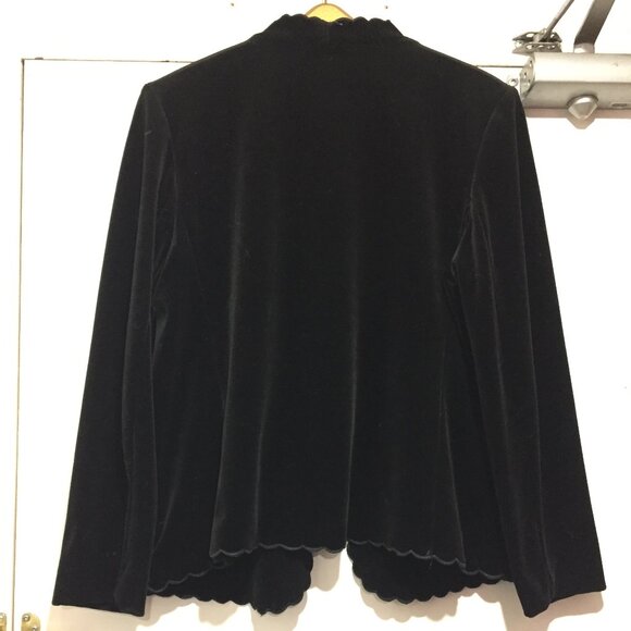 VINTAGE ACT lll OPEN FRONT VELVET JACKETS SIZE S - Picture 4 of 9